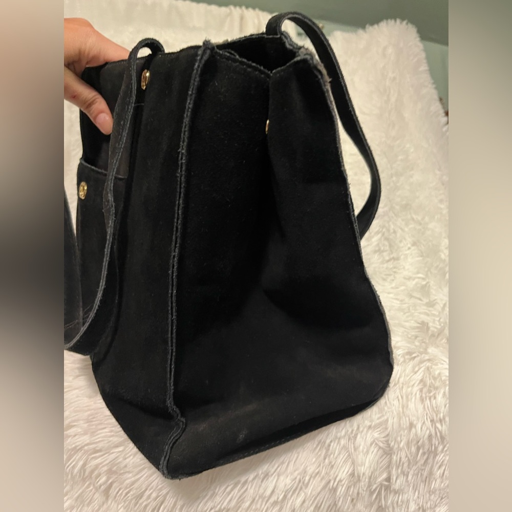 Emma Fox suede patchwork bag - Picture 15 of 16
